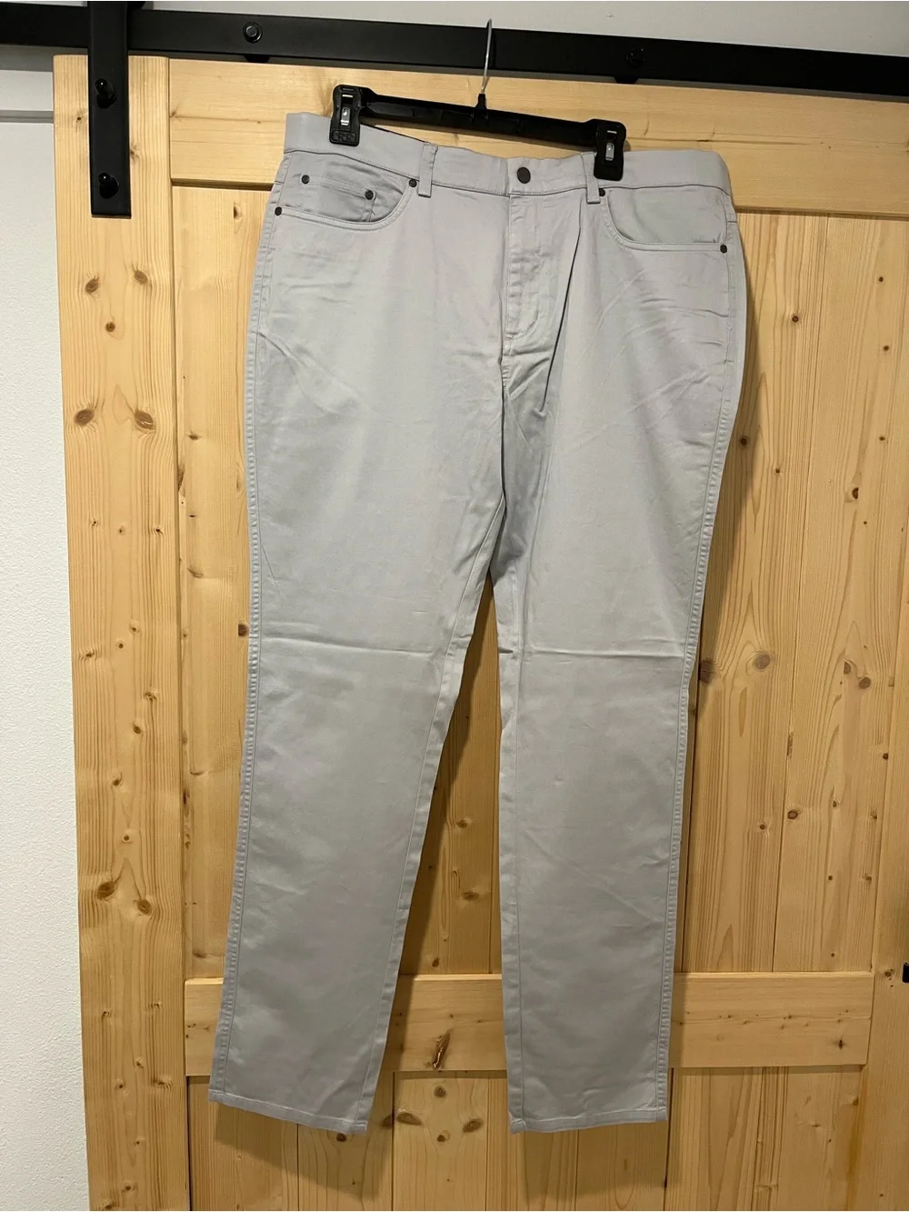 Greg Norman Collection ELEVATE SATEEN 5-POCKET PANT Shark Gray 36x32 - Picture 3 of 8